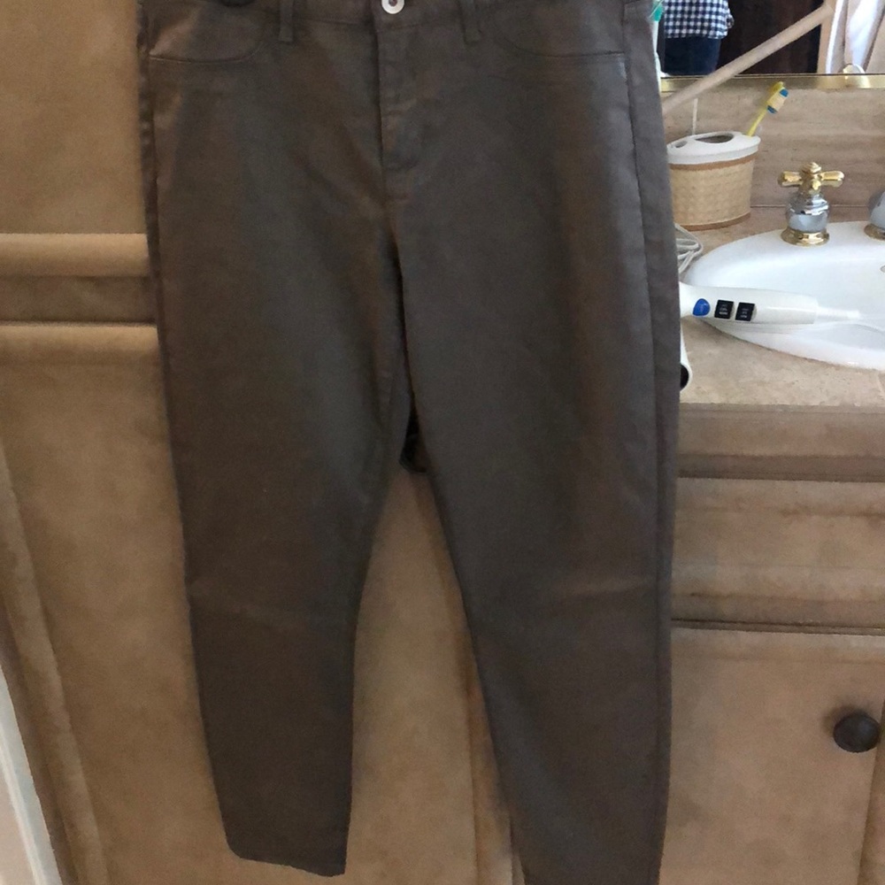 Faux leather pants